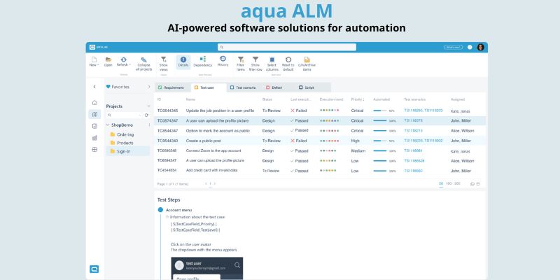 aqua ALM - AI-powered software solutions for automation